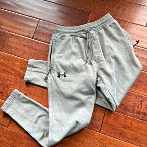 Women’s under armour sweat pants track pants joggers gray M